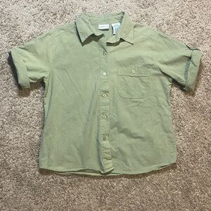 White Stag Olive Button-Down Shirt